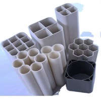 Pvc-u Porous Grille Tube Square Electrical Wire Cable Rigid Tube Pvc Pipe